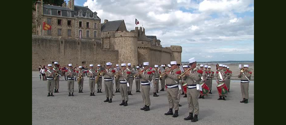 Musique de la Légion étrangère am Mont-Saint-Michel