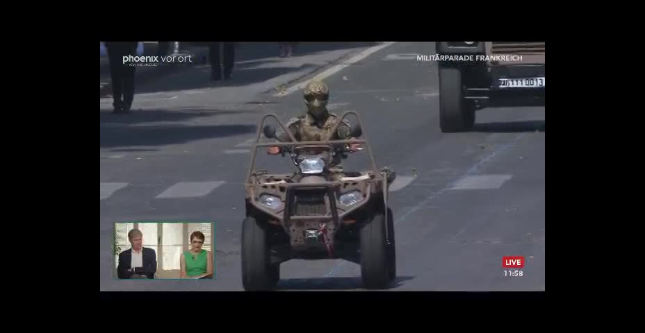 Militärparade in Paris am 14. Juli 2022